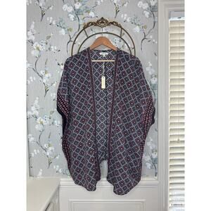 Max Studio Boho Open Cardigan Shawl - Size L/XL - NWT